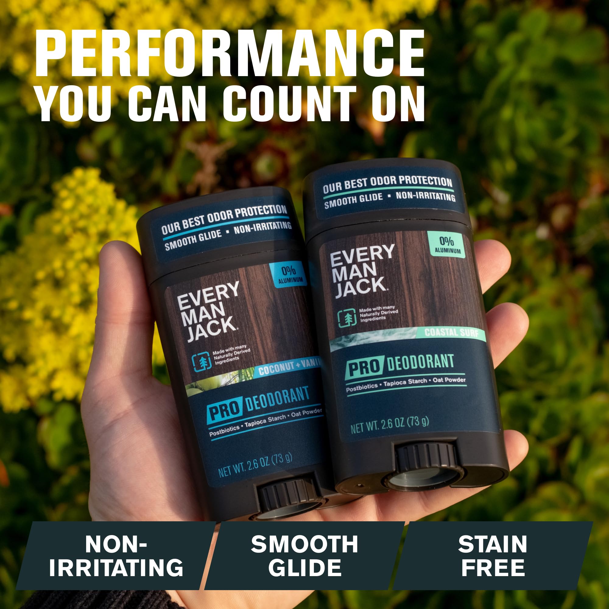 Every Man Jack Coconut Vanilla: bouteille élégante et parfum doux.