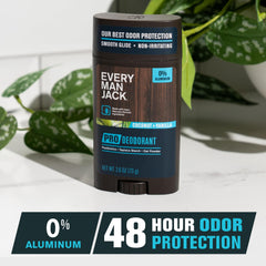 Every Man Jack Déodorant Pro – cap compact, texture soyeuse et non irritante.