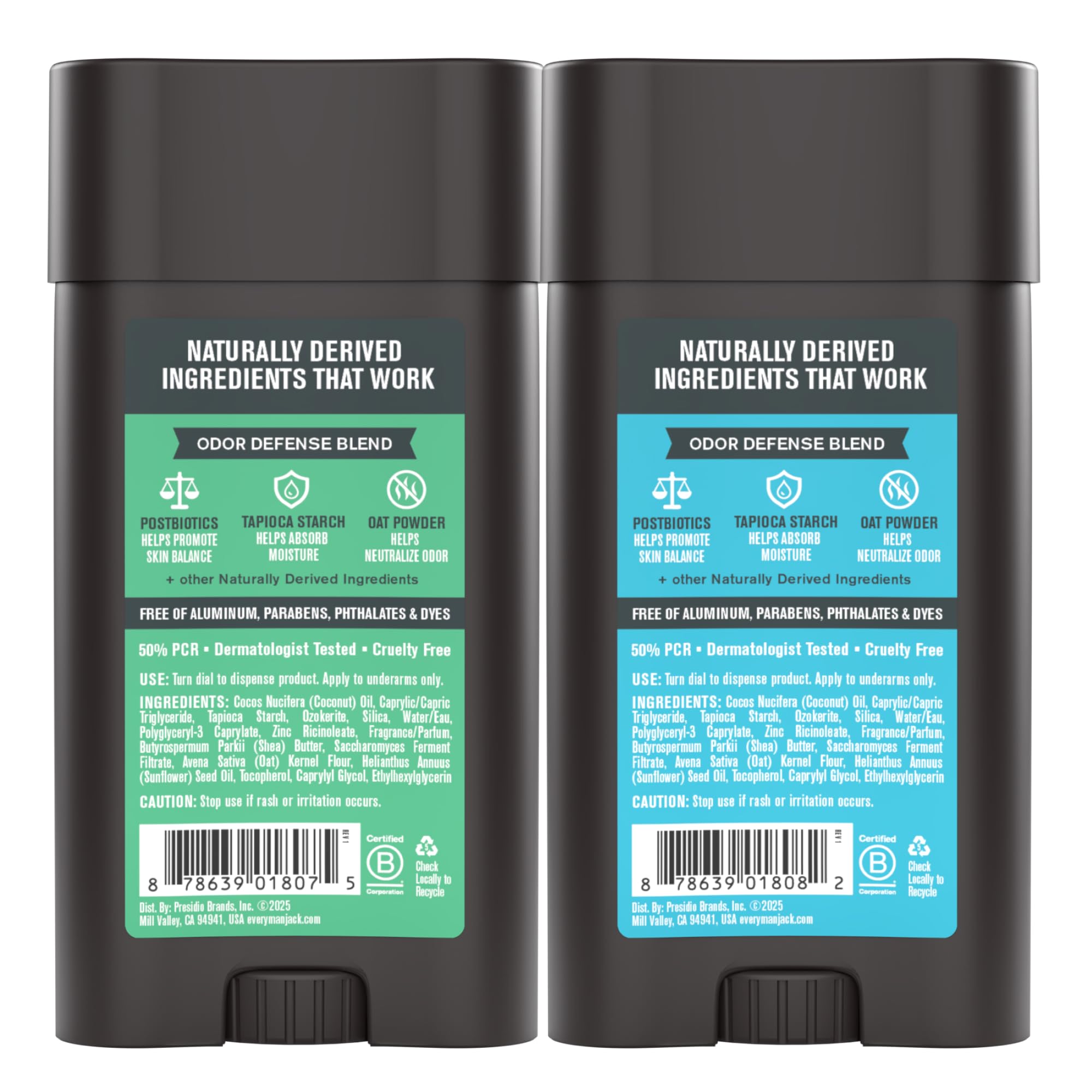 Emballage recyclable Every Man Jack: options éco-responsables.
