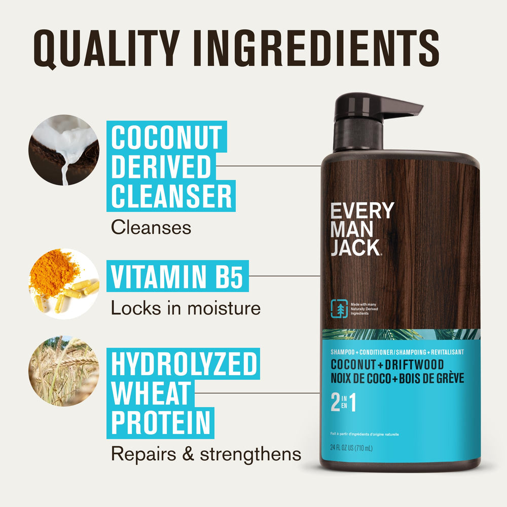 Every Man Jack protéines-de-ble: renforcement subtil des cheveux.