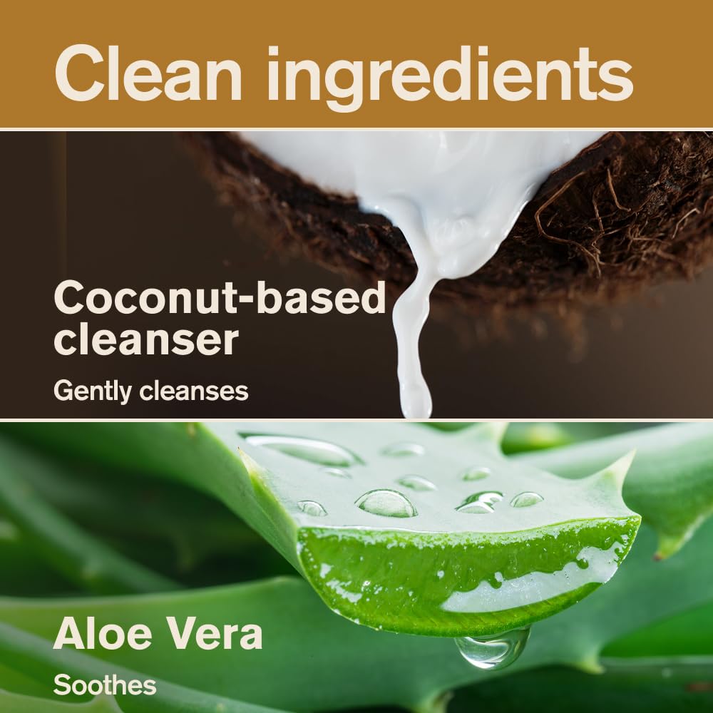 Every Man Jack sandalwood beard wash coconut aloe formula nourishes beard