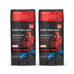 Every Man Jack Spider-Man Déodorant bâton jumeaux : protection longue durée et fraîcheur discrète.