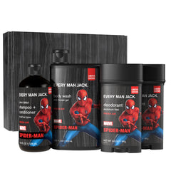 Every Man Jack gel douche Spider-Man: fraîcheur quotidienne et peau hydratée.