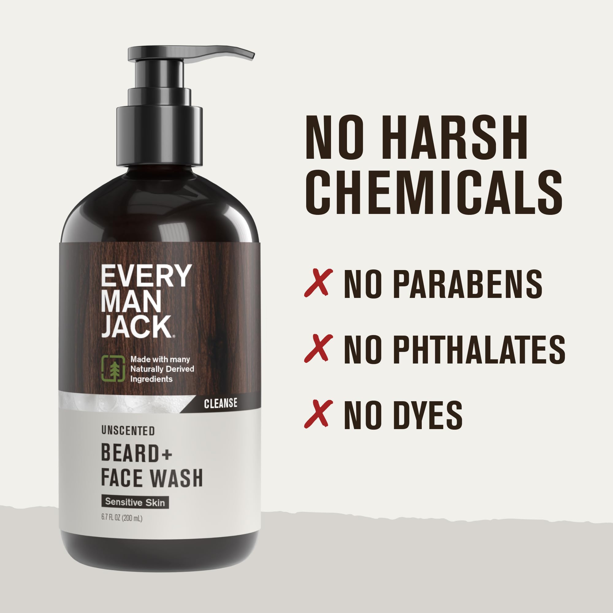 Every Man Jack - produit sans parfum offrant hydratation légère.