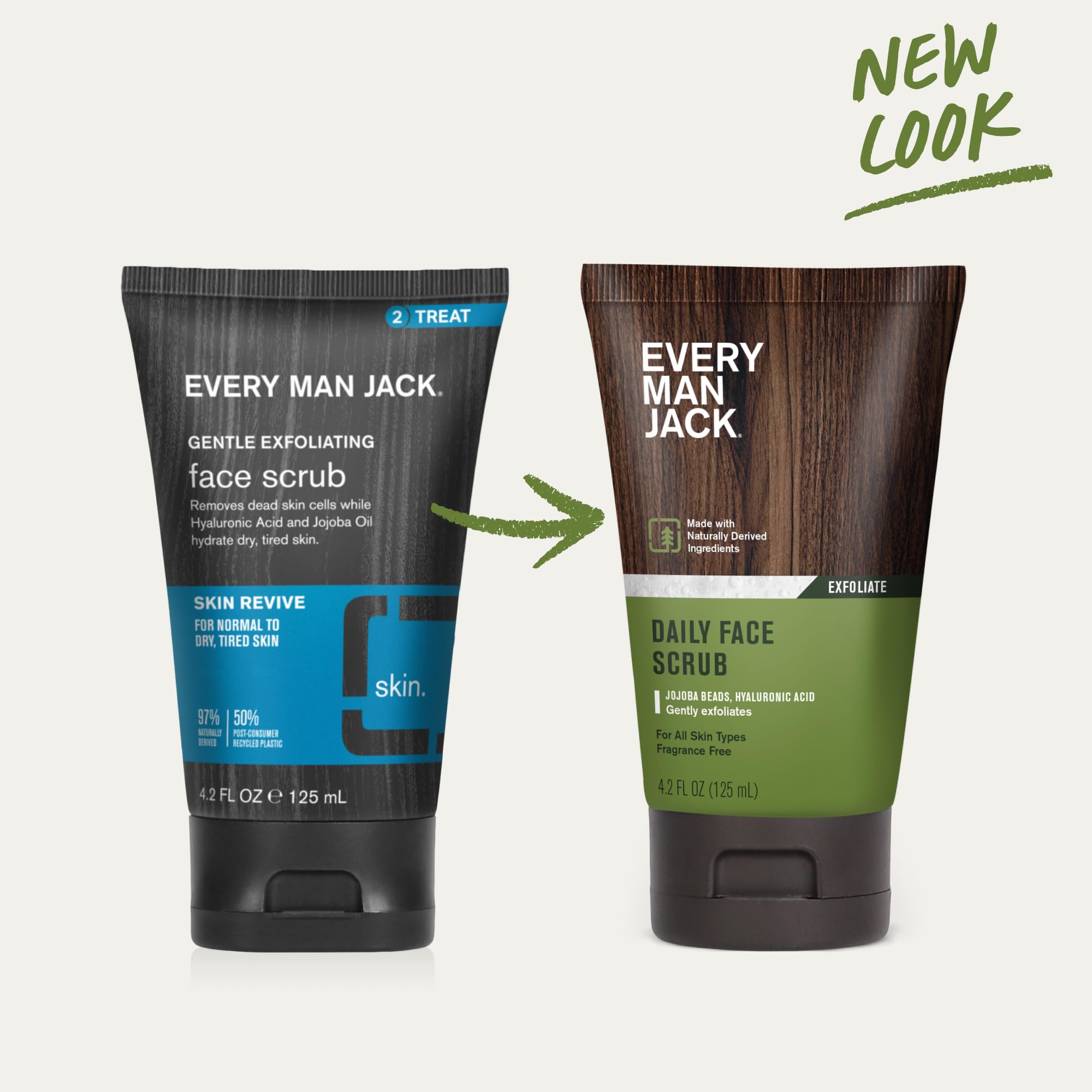 Texture veloutée du gommage visage Every Man Jack pour une peau plus lisse