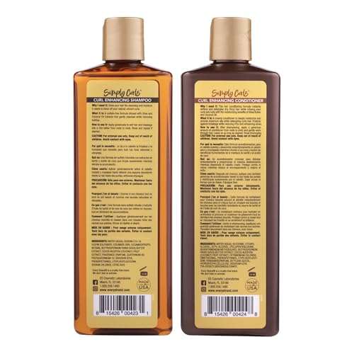 Every Strand Simply Curls après-shampooing en bouteille pour démêler et nourrir.