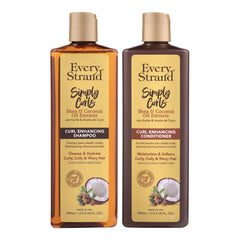Every Strand Simply Curls shampooing en bouteille pour des boucles définies et hydratées.