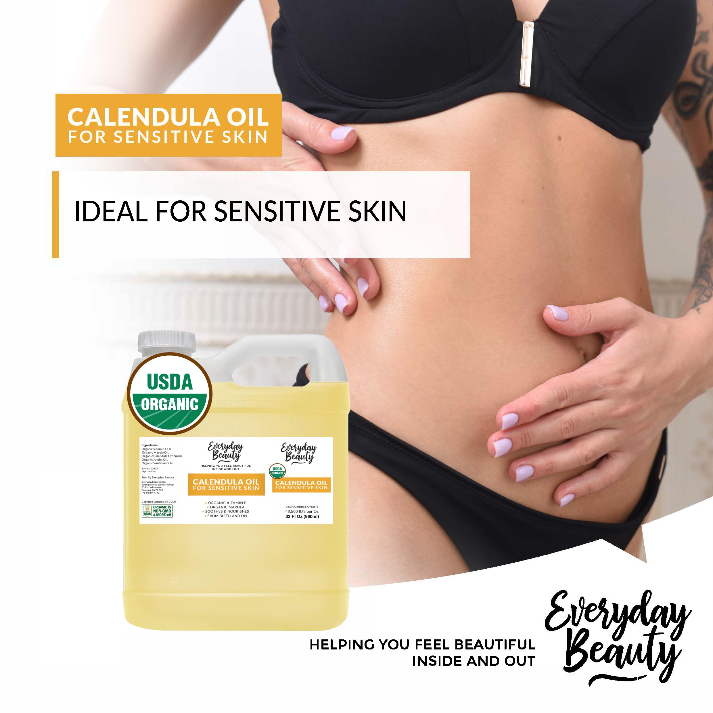 Sans parfum, adaptée à une routine beauté sans irritations.