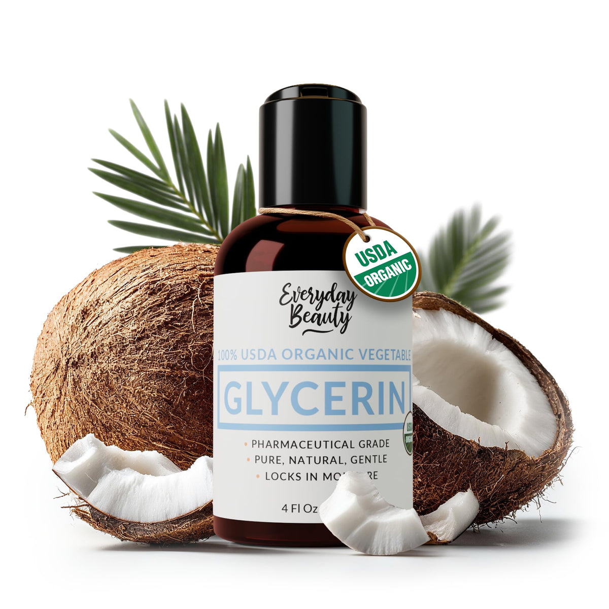 Glycérine Everyday Beauty — bouteille-pour : hydratation douce pour peau et cheveux.