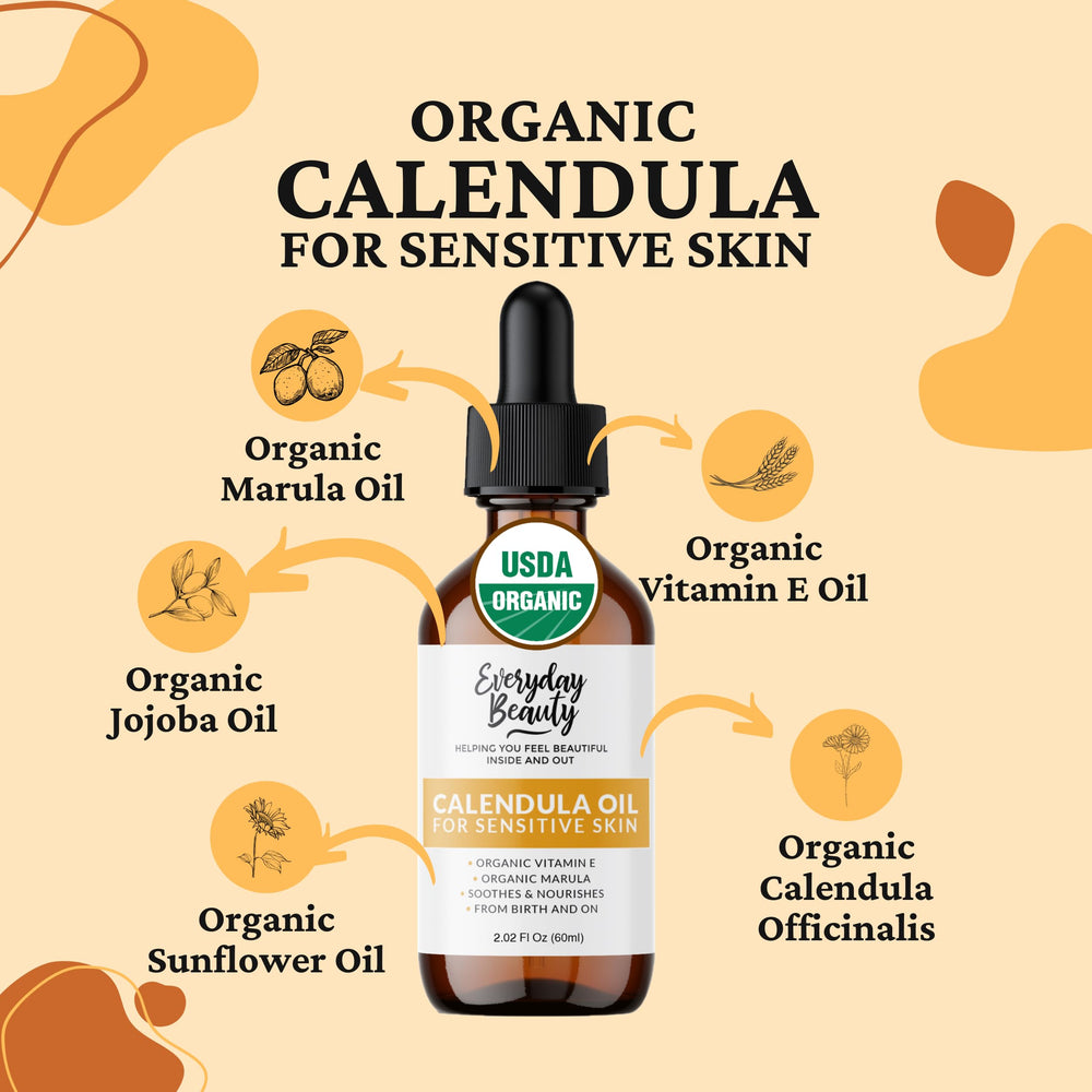 Everyday Beauty Huile Calendula: usage quotidien, hydratation douce et durable.