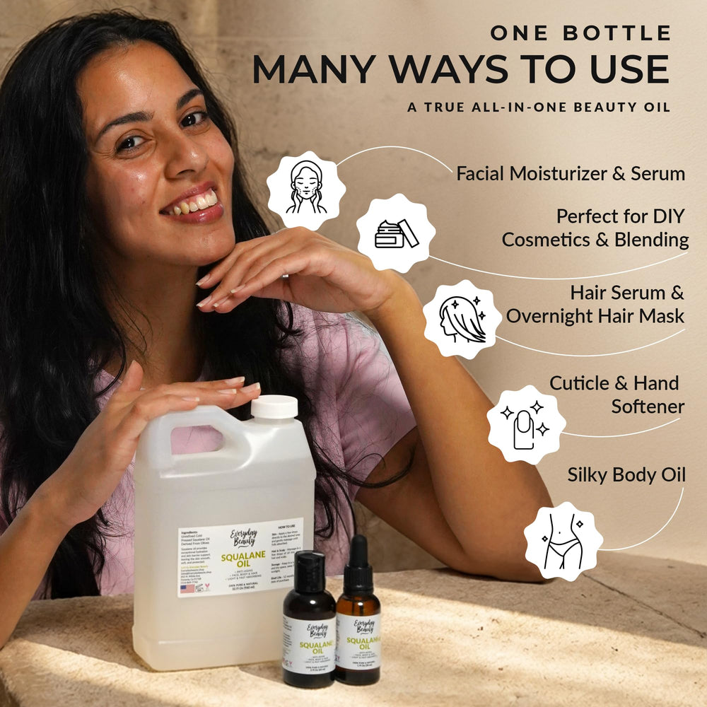 Squalane Everyday Beauty pour cheveux et peau hydratation.