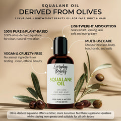 Gouttes d'huile squalane Everyday Beauty pour une application précise.
