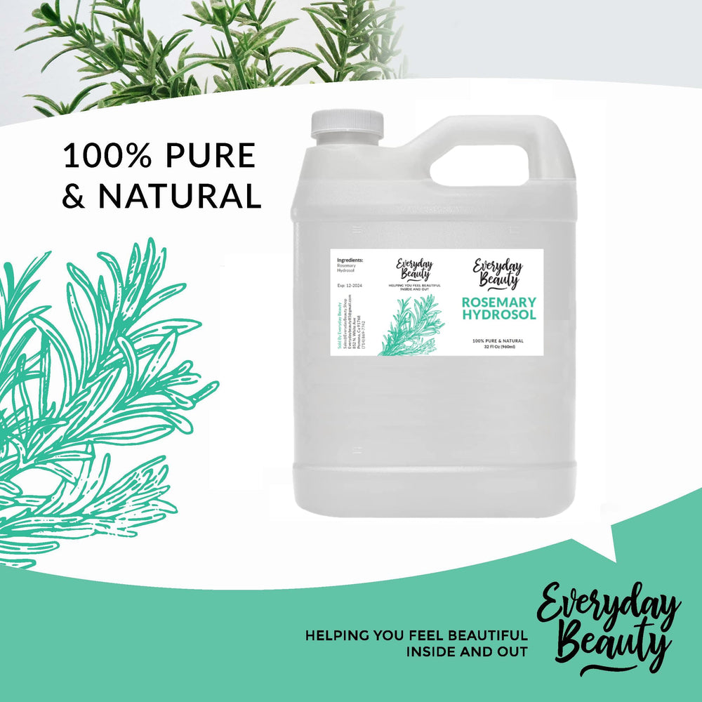 Everyday Beauty Rosemary Hydrosol, usage quotidien, nettoie et tonifie sans alcool.