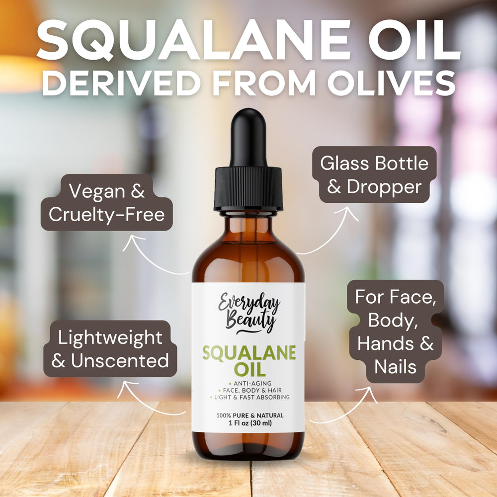 Everyday Beauty Squalane – goutte sur peau pour hydratation légère