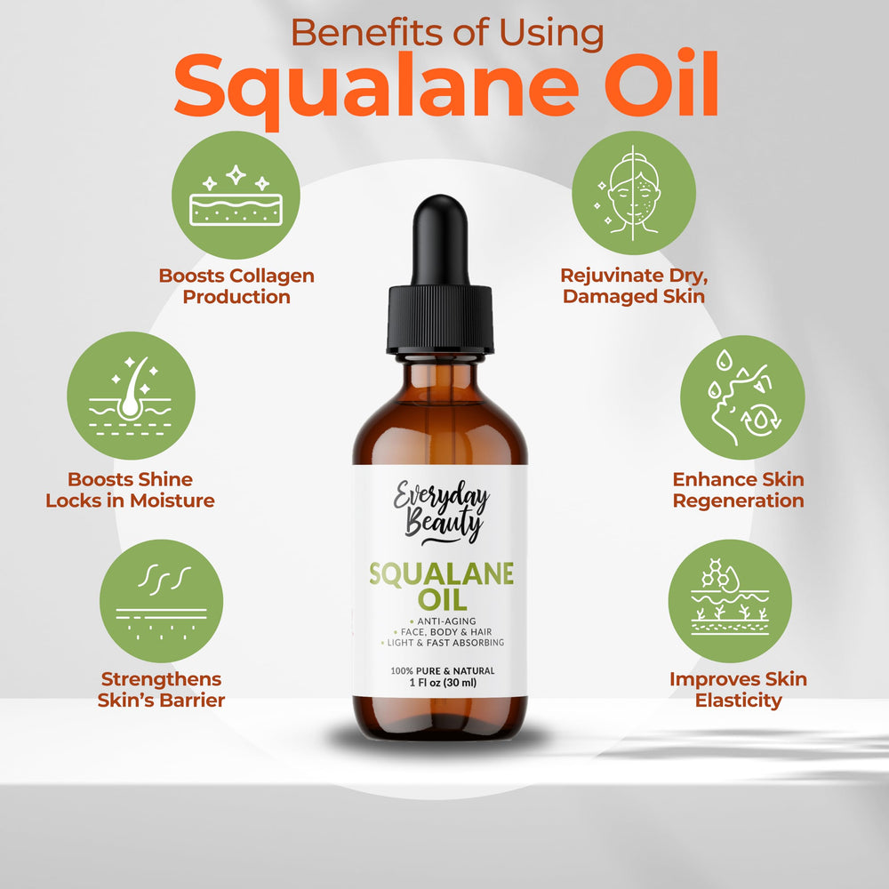 Everyday Beauty Squalane – huile adaptée cheveux pour brillance naturelle