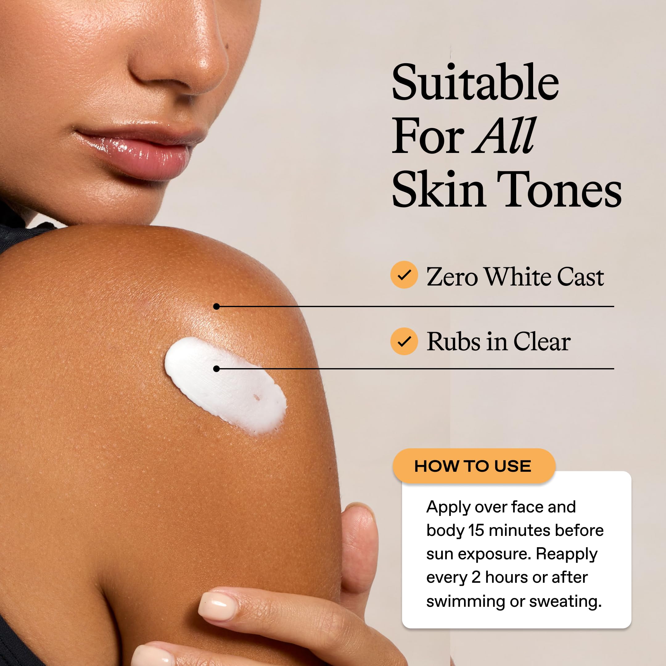Oh My Bod SPF50 sans oxybenzone et sans octinoxate, plus sûr pour peau