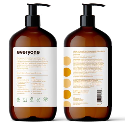 Everyone 3-en-1: mousse légère pour gel douche et bain faciles.