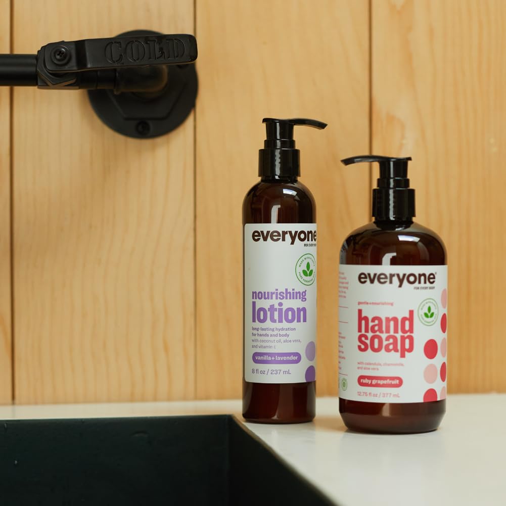 Application mains Everyone Vanille Lavande, hydratation rapide après douche