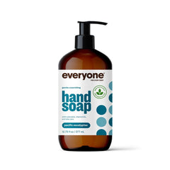 Savon liquide Everyone dans sa bouteille avec parfum eucalyptus pour une hydratation douce