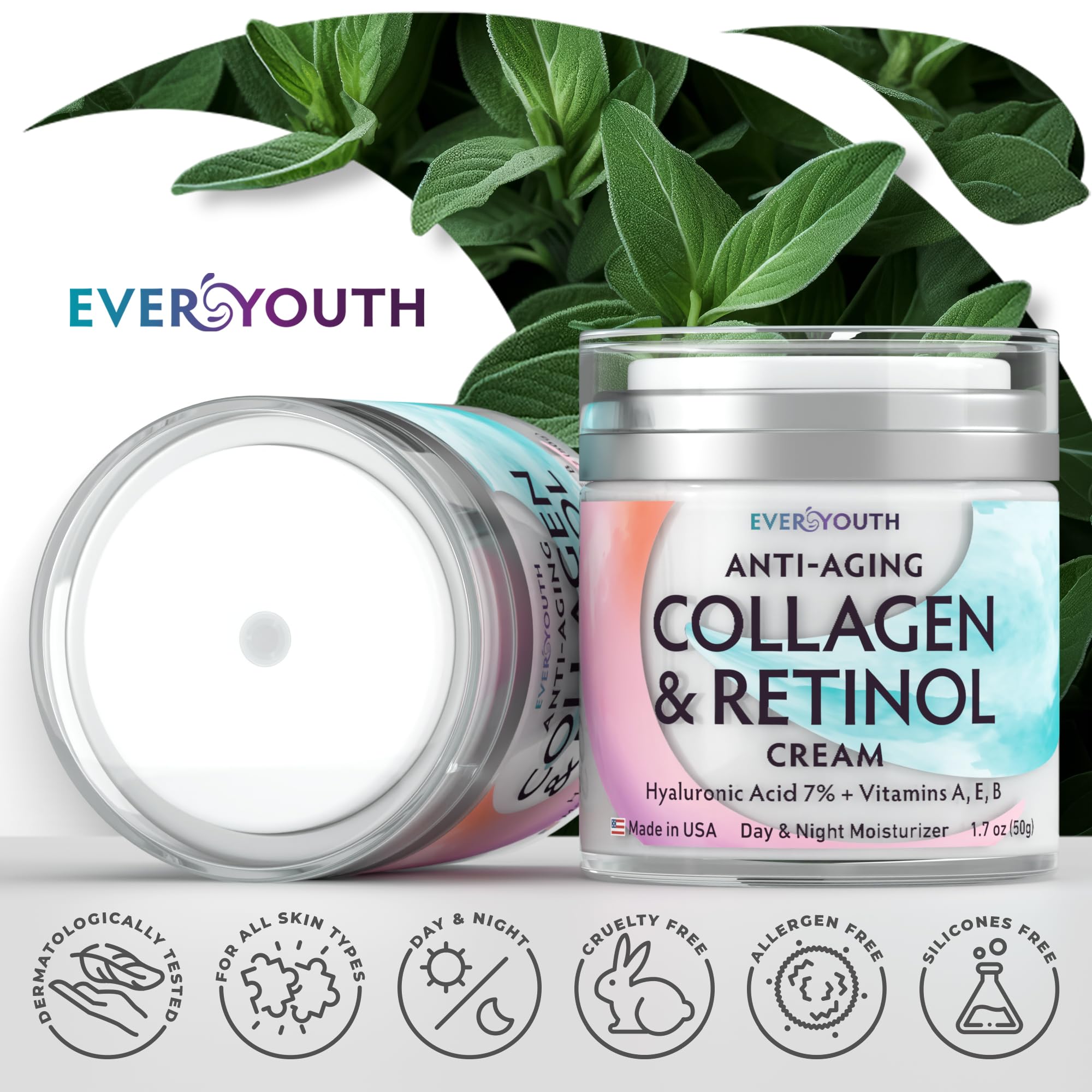 Everyouth crème collagène sans parabènes et sulfates — soin sûr au quotidien.