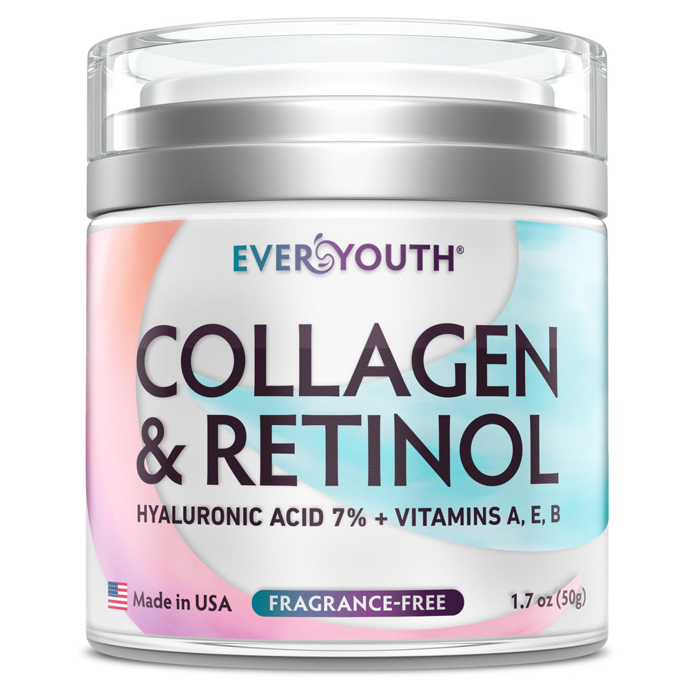 Everyouth crème collagène visage bouteille — hydratation durable pour une peau douce.