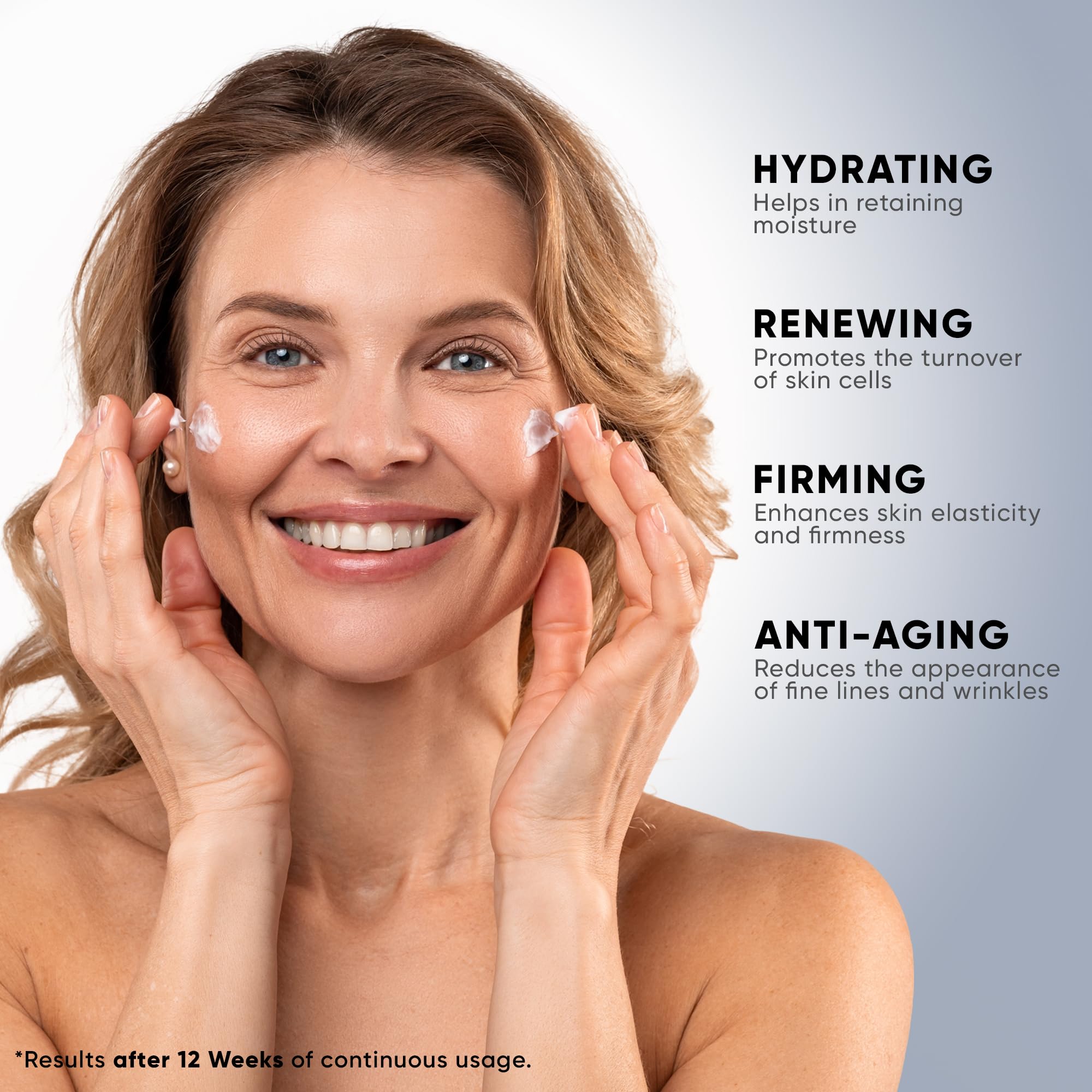 Everyouth crème nuit visage niacinamide flacon: uniformité du teint et hydratation.