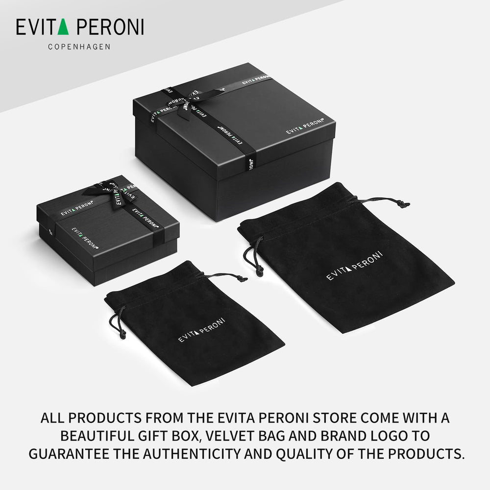 EVITA PERONI bandeau acétate noir rangement et présentation luxe