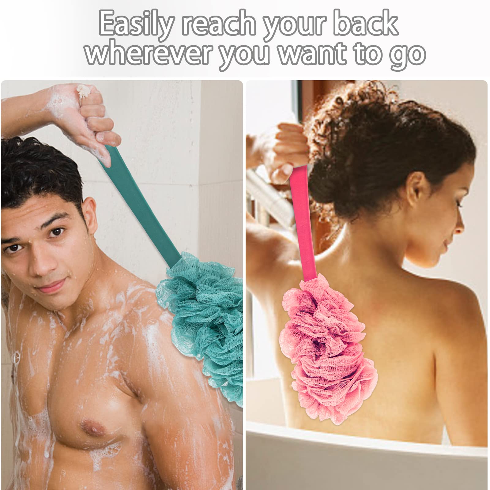 Evmliy-loofah-eponges-douche produit une mousse douce et riche.