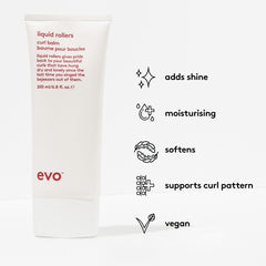 EVO baume définition des boucles sur cheveux naturels et ondulés.