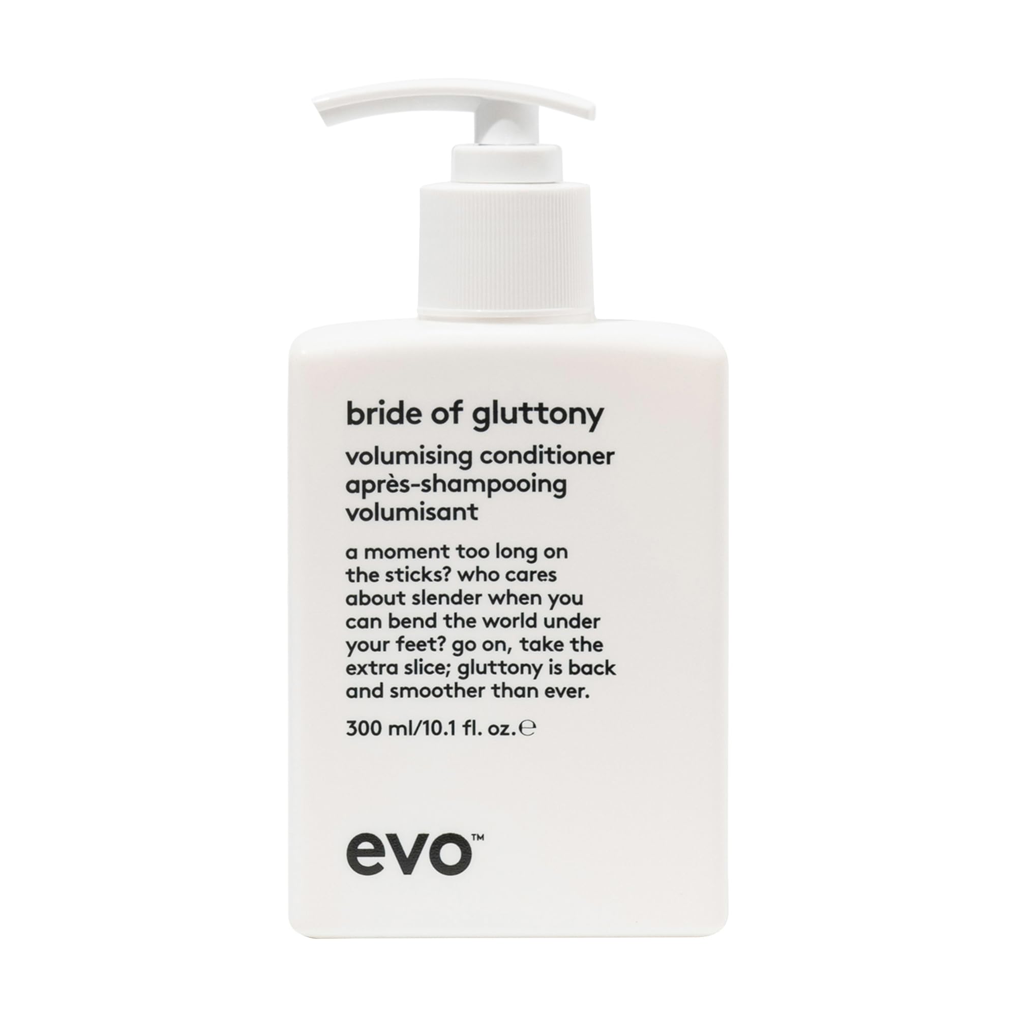 EVO Bride Of Gluttony : bouteille-volume, apporte du corps sans alourdir les cheveux