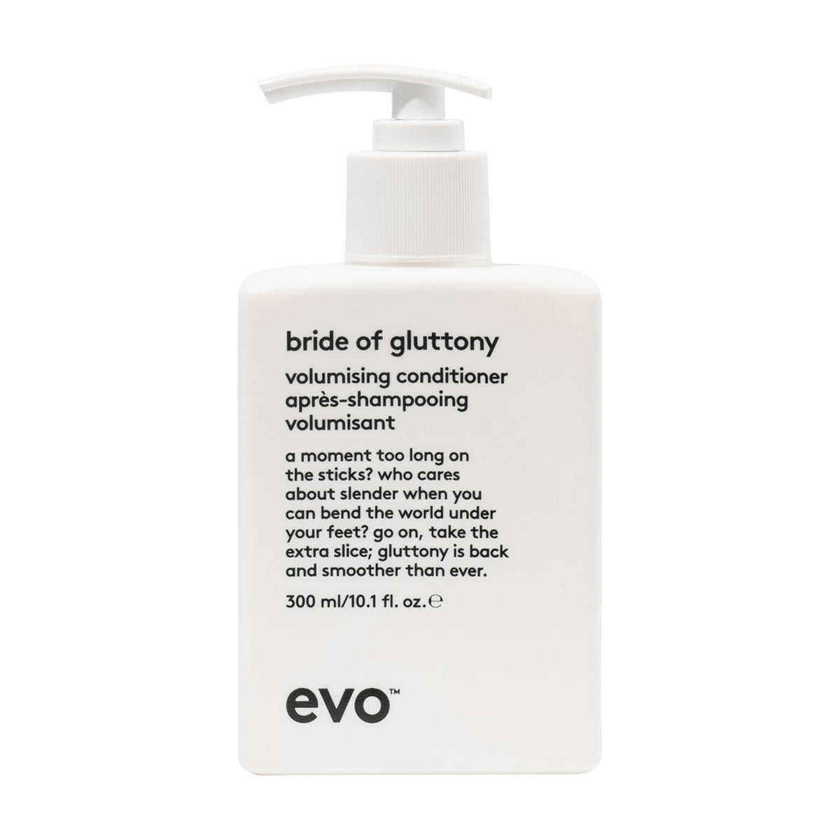 EVO Bride Of Gluttony : bouteille-volume, apporte du corps sans alourdir les cheveux