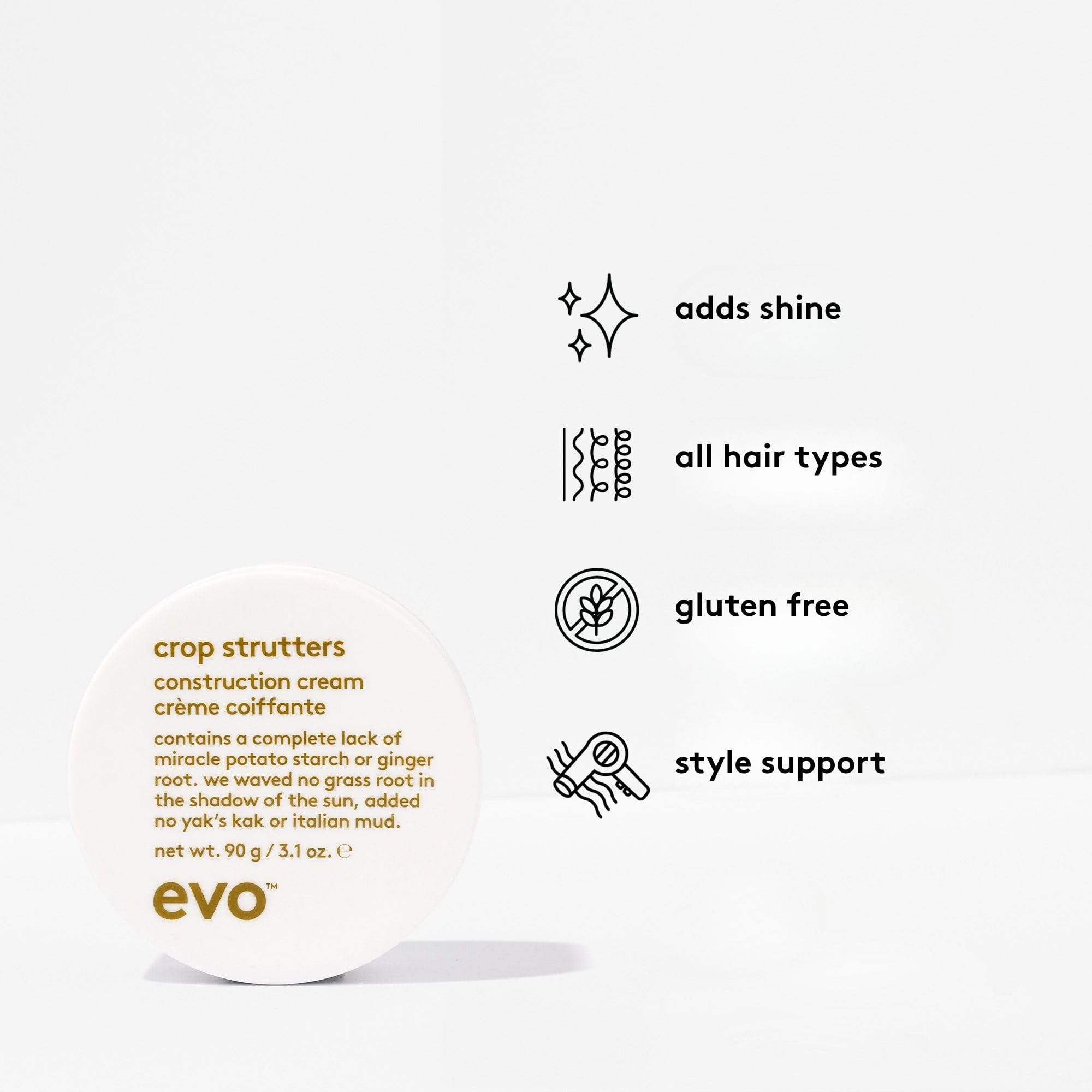 EVO Crop Strutters : cheveux courts définis avec texture naturelle.