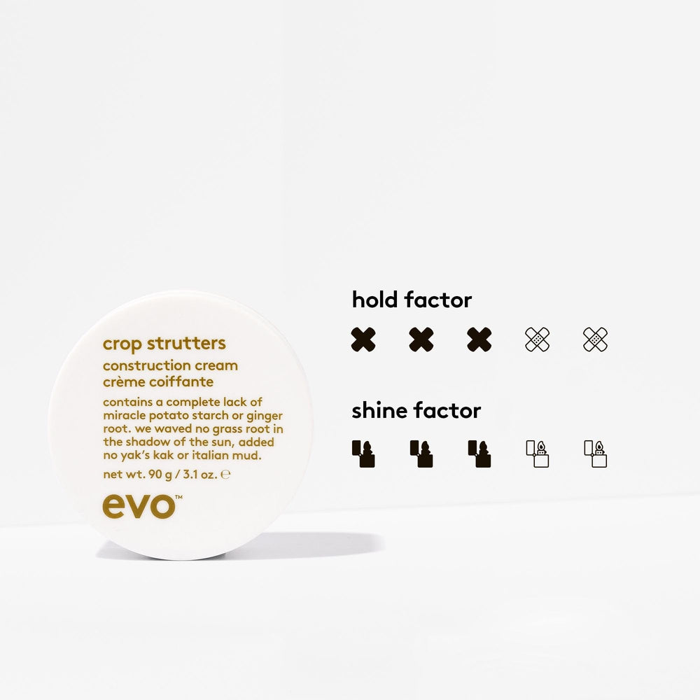 EVO Crop Strutters : brillance moyenne pour un look soigné.