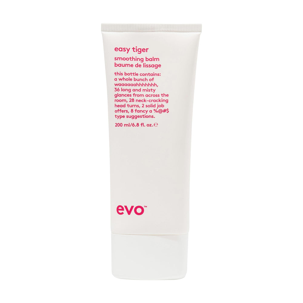 EVO Easy Tiger Smoothing Balm, texture crémeuse prête à lisser les frisottis.