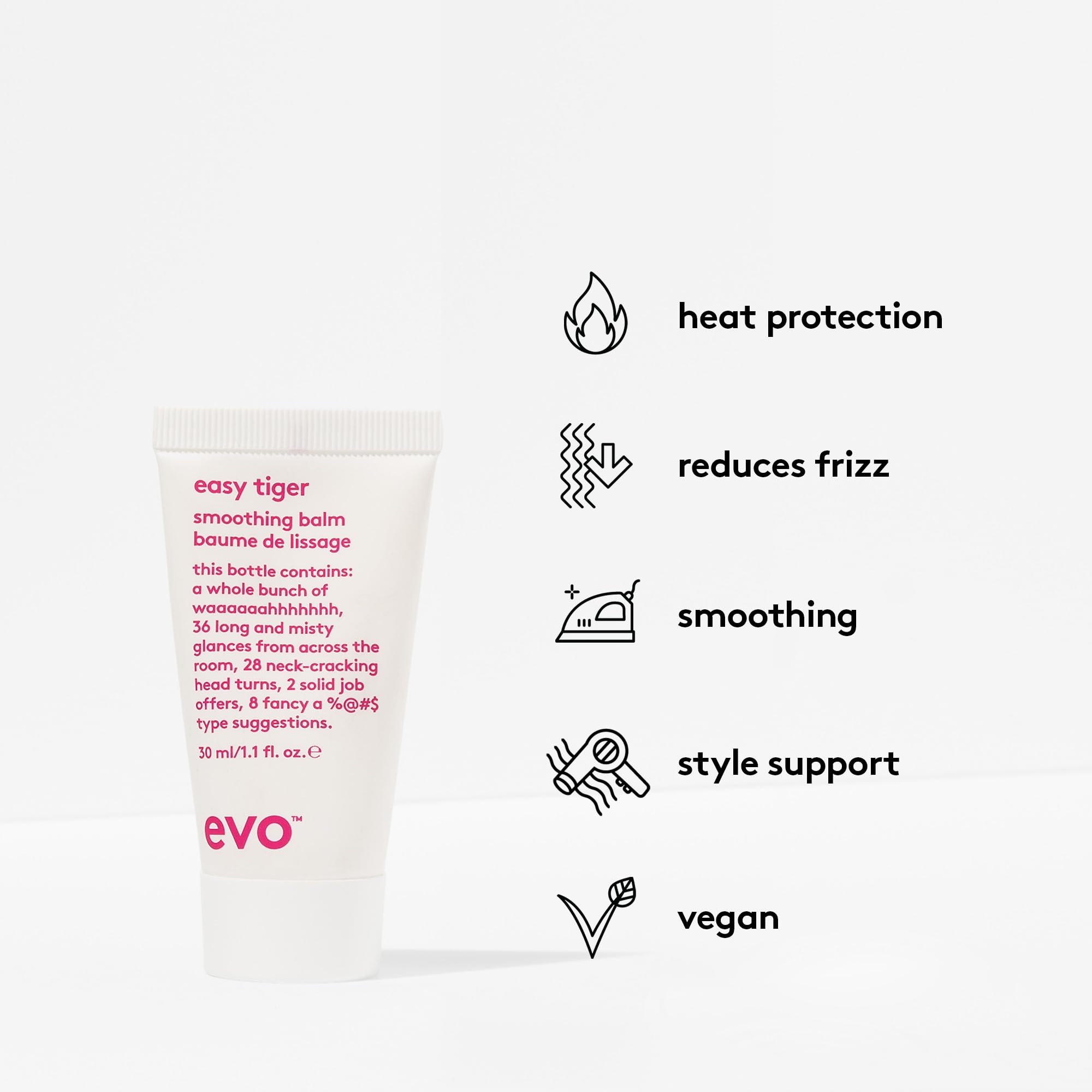 EVO Easy Tiger - brillance et douceur pour cheveux soyeux et faciles à coiffer.
