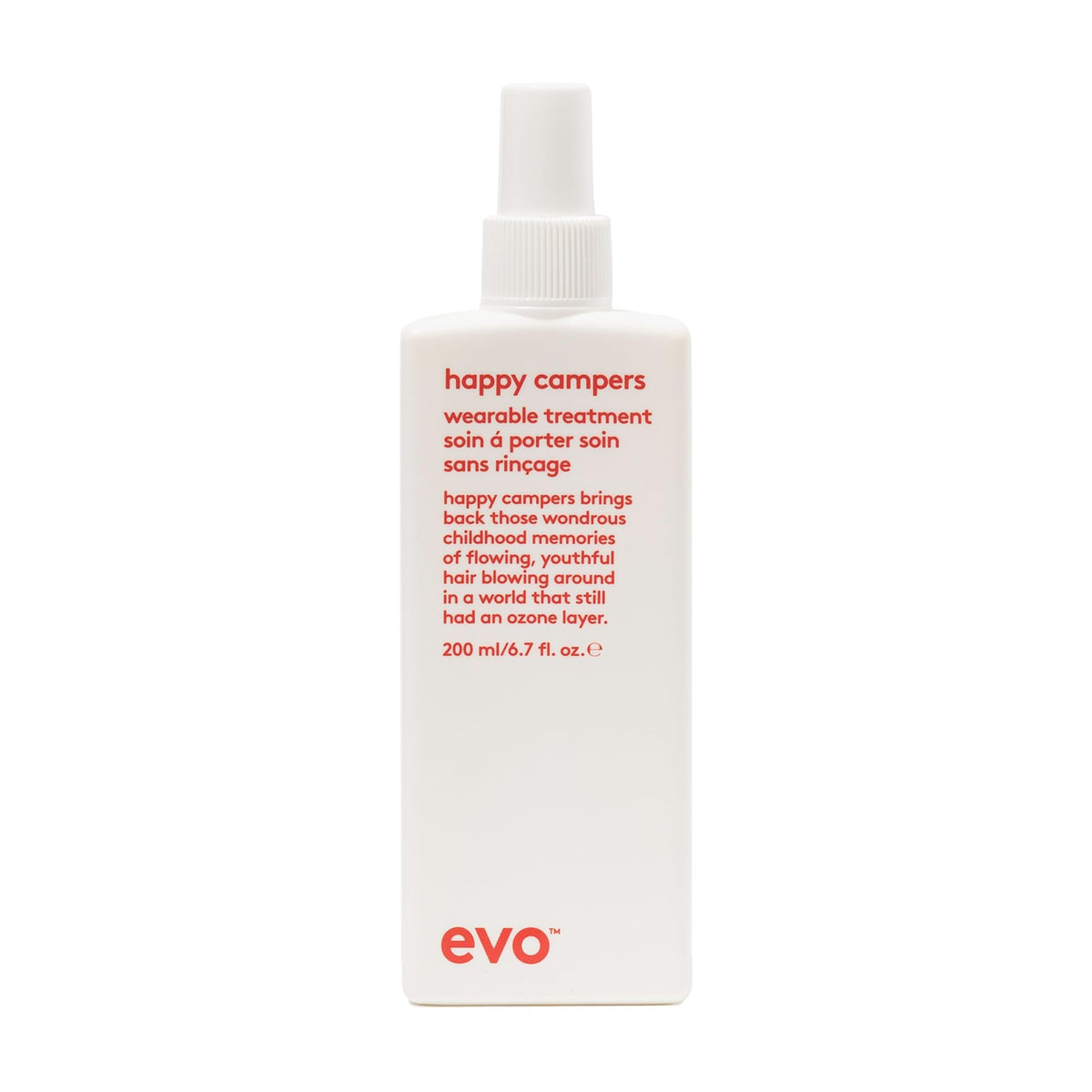EVO Happy Campers — bouteille légère pour un soin quotidien rapide et efficace.