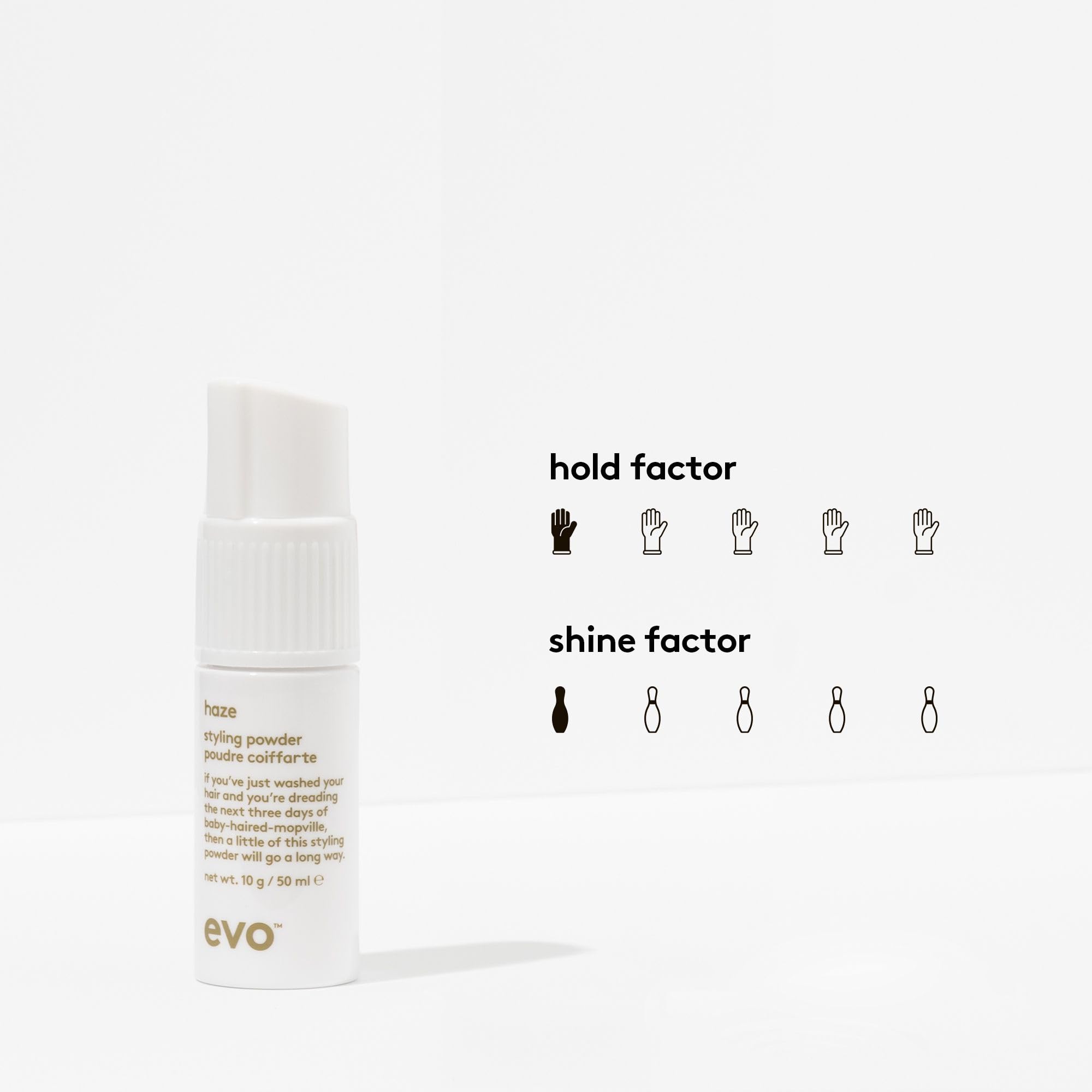 EVO Haze: application rapide et pratique au quotidien.