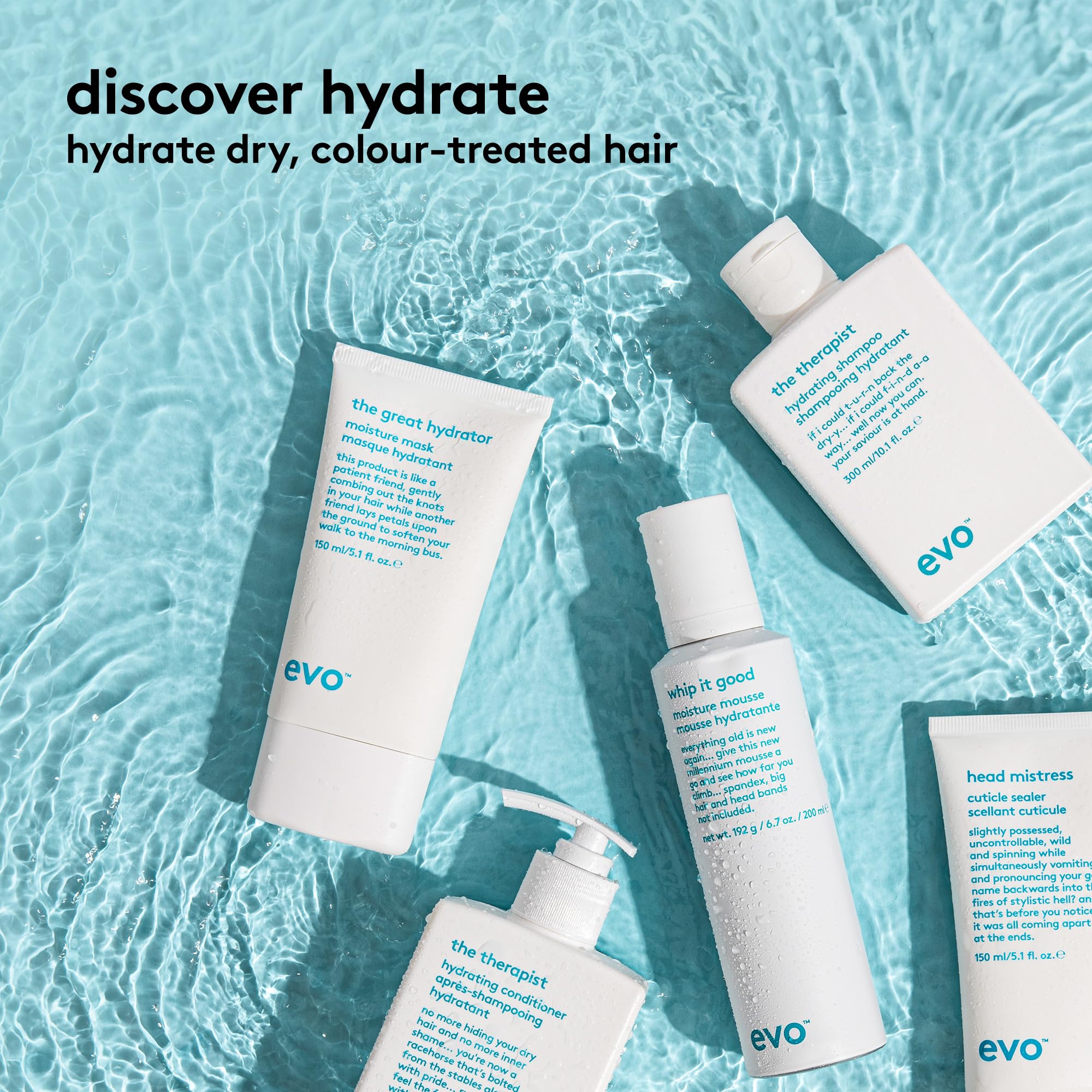 EVO Le Grand Hydrateur masque application rapide pour voyages et routines pressées.
