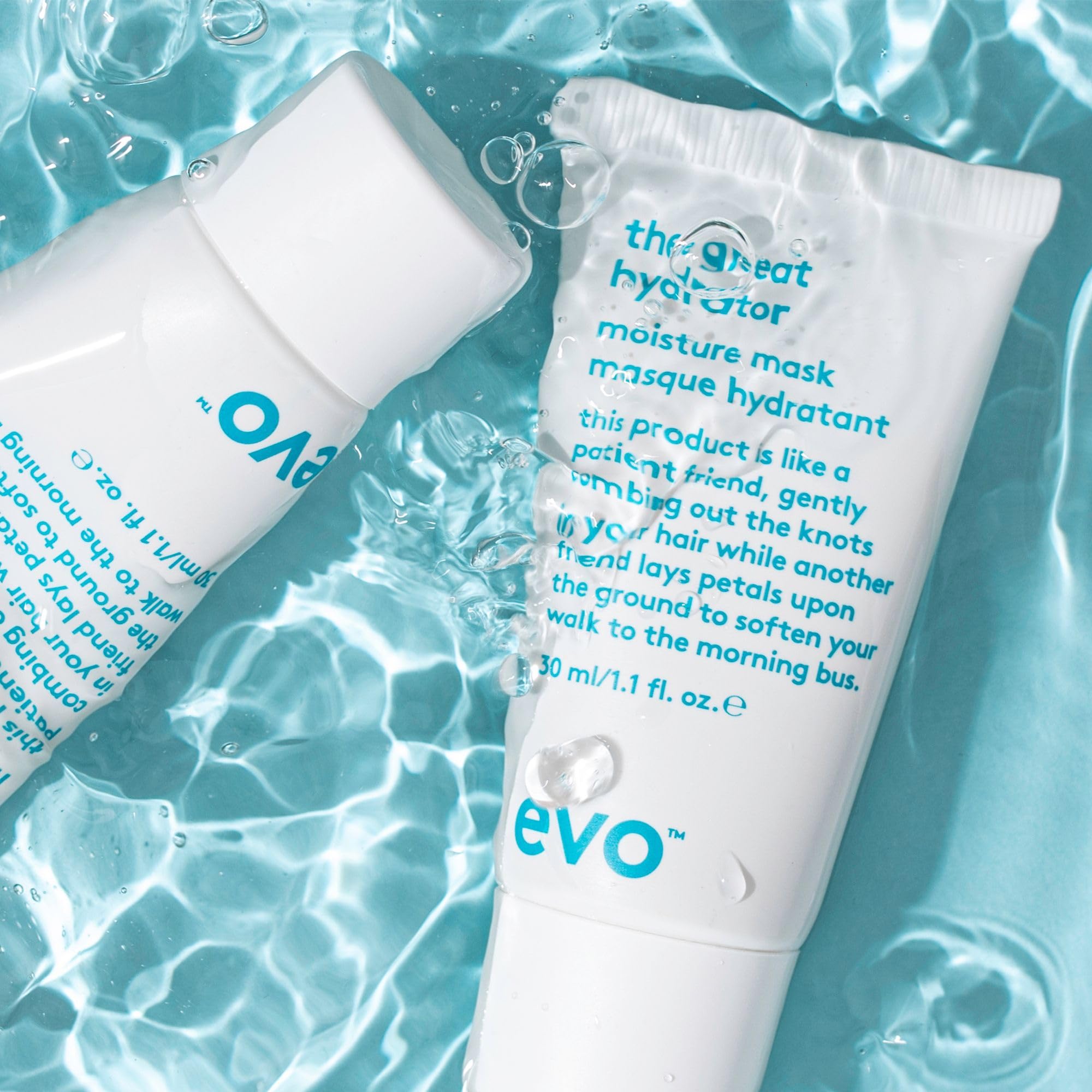 EVO Le Grand Hydrateur masque apporte brillance et douceur visibles.