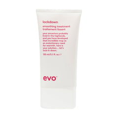 Soin EVO Lockdown: bouteille du produit montrant douceur et contrôle capillaire