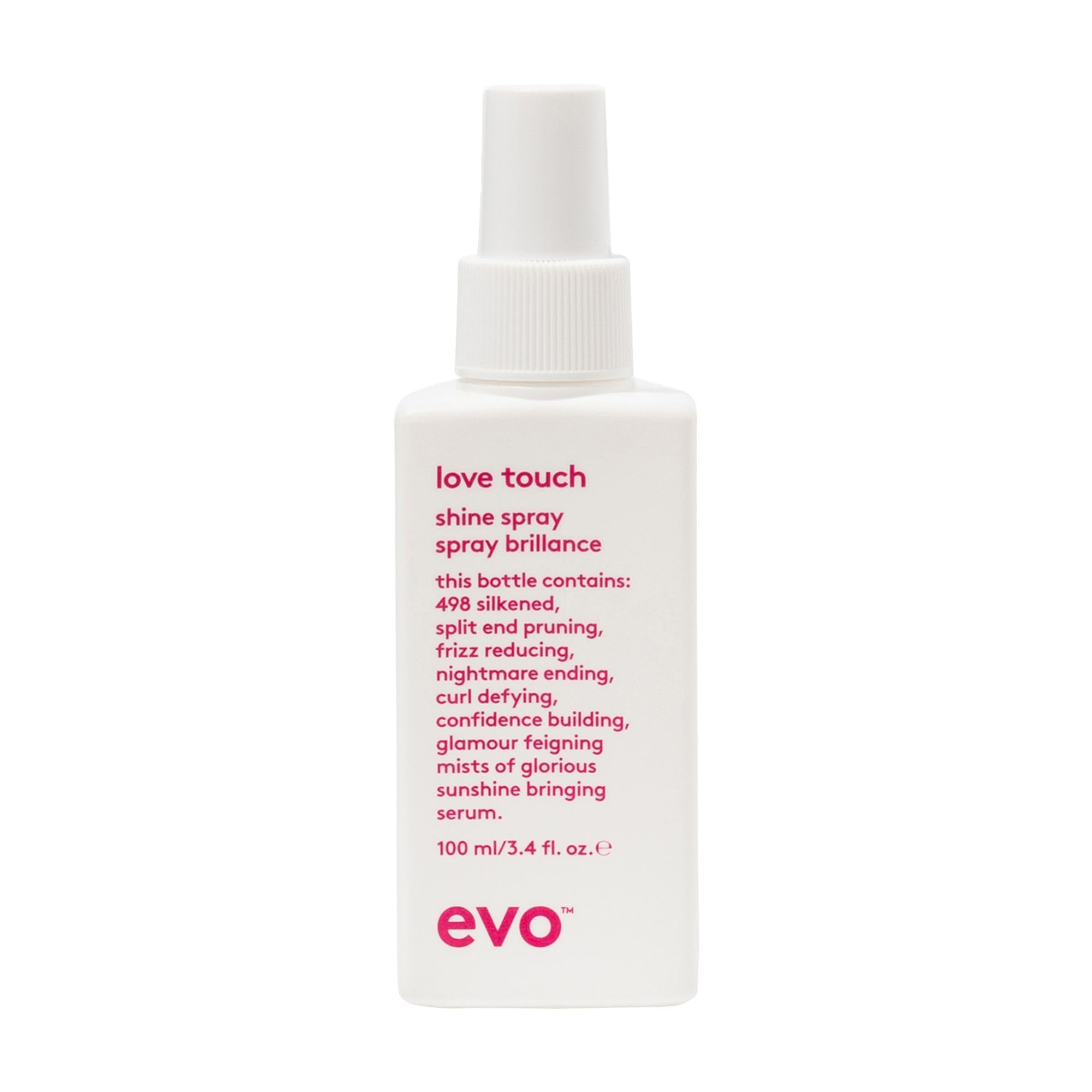 EVO Love Touch Shine Spray – brillance et finition légère sur cheveux