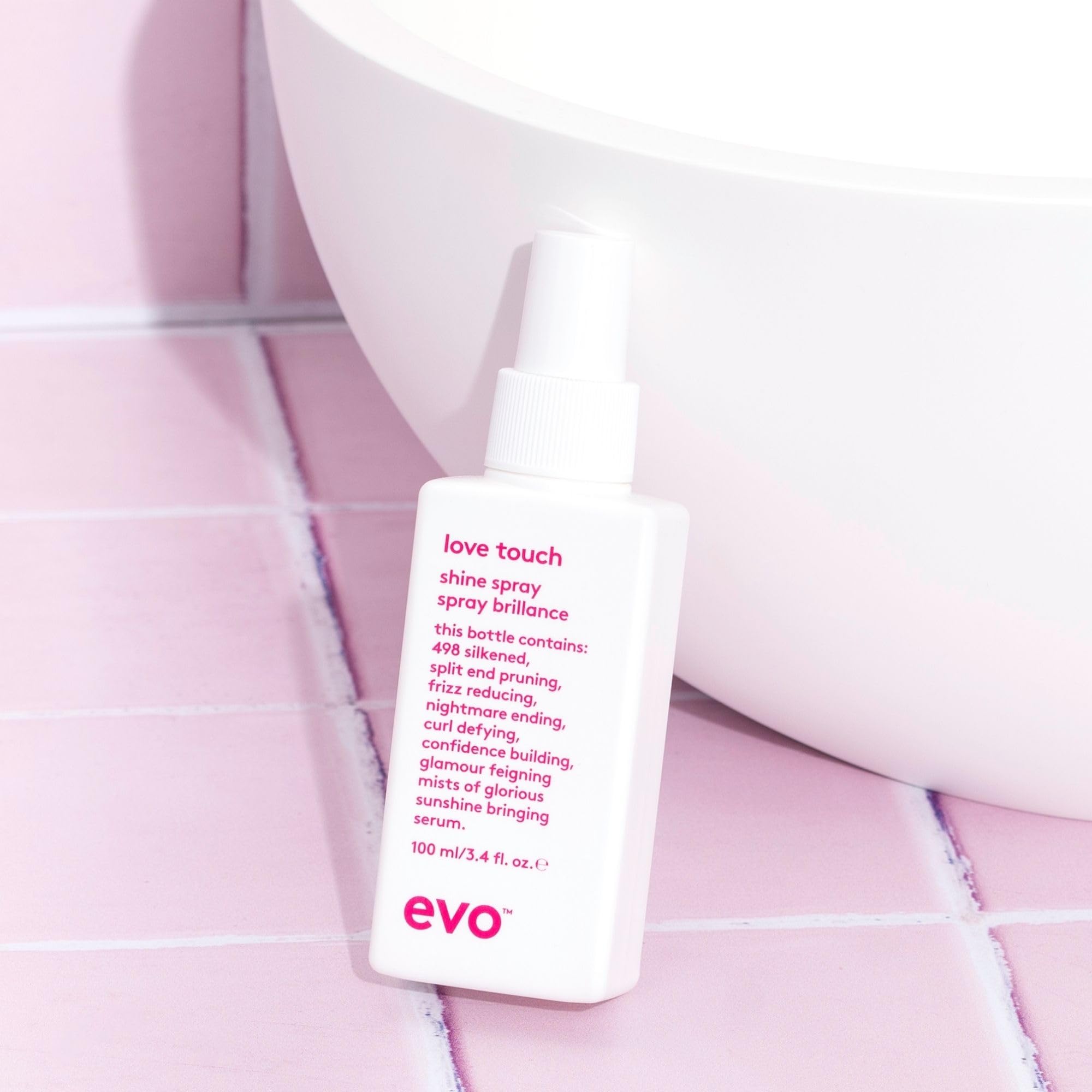 EVO Love Touch Shine Spray – démêlage facilité et rendu lisse