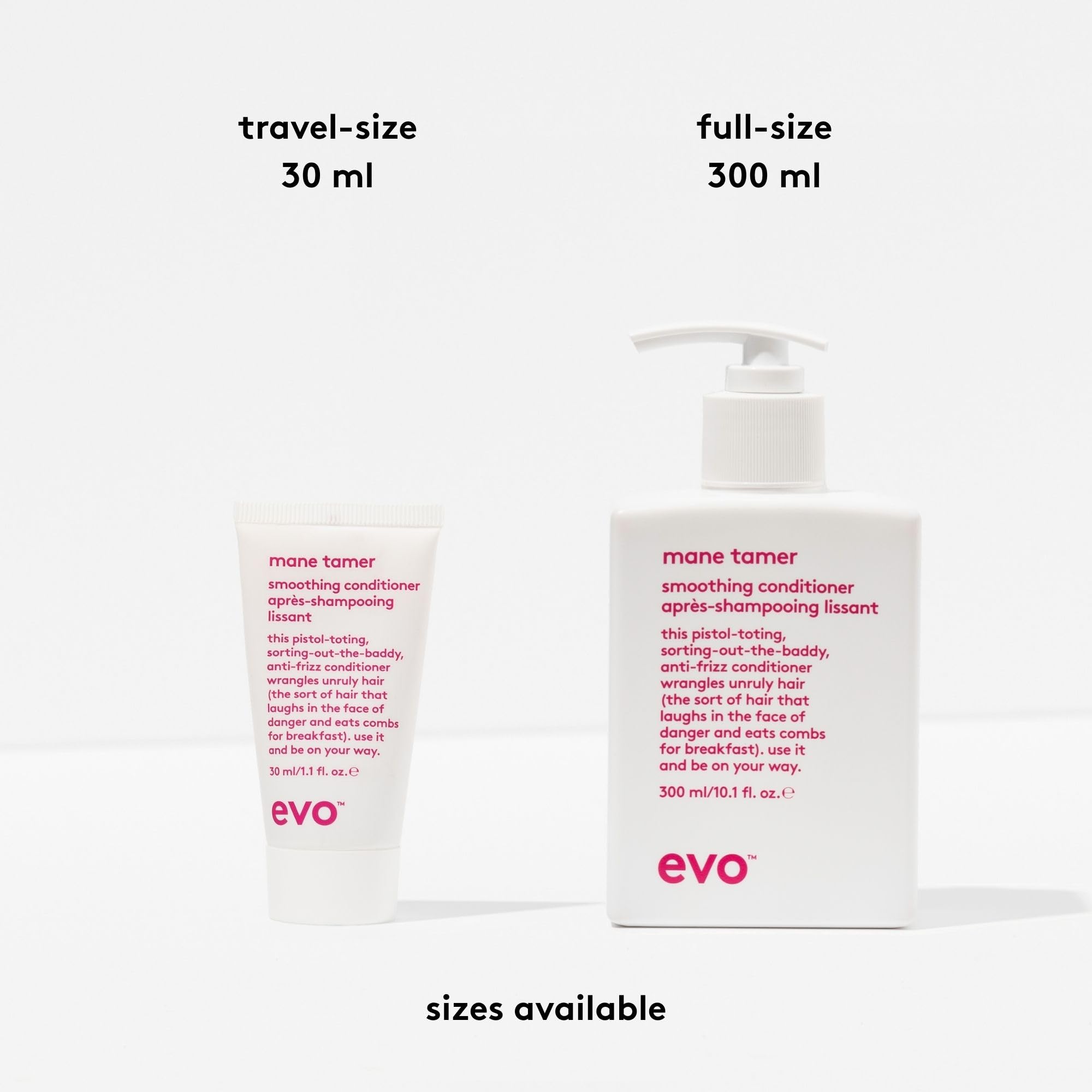 EVO Mane Tamer, frisottement-controle : cheveux maîtrisés et plus lisses.