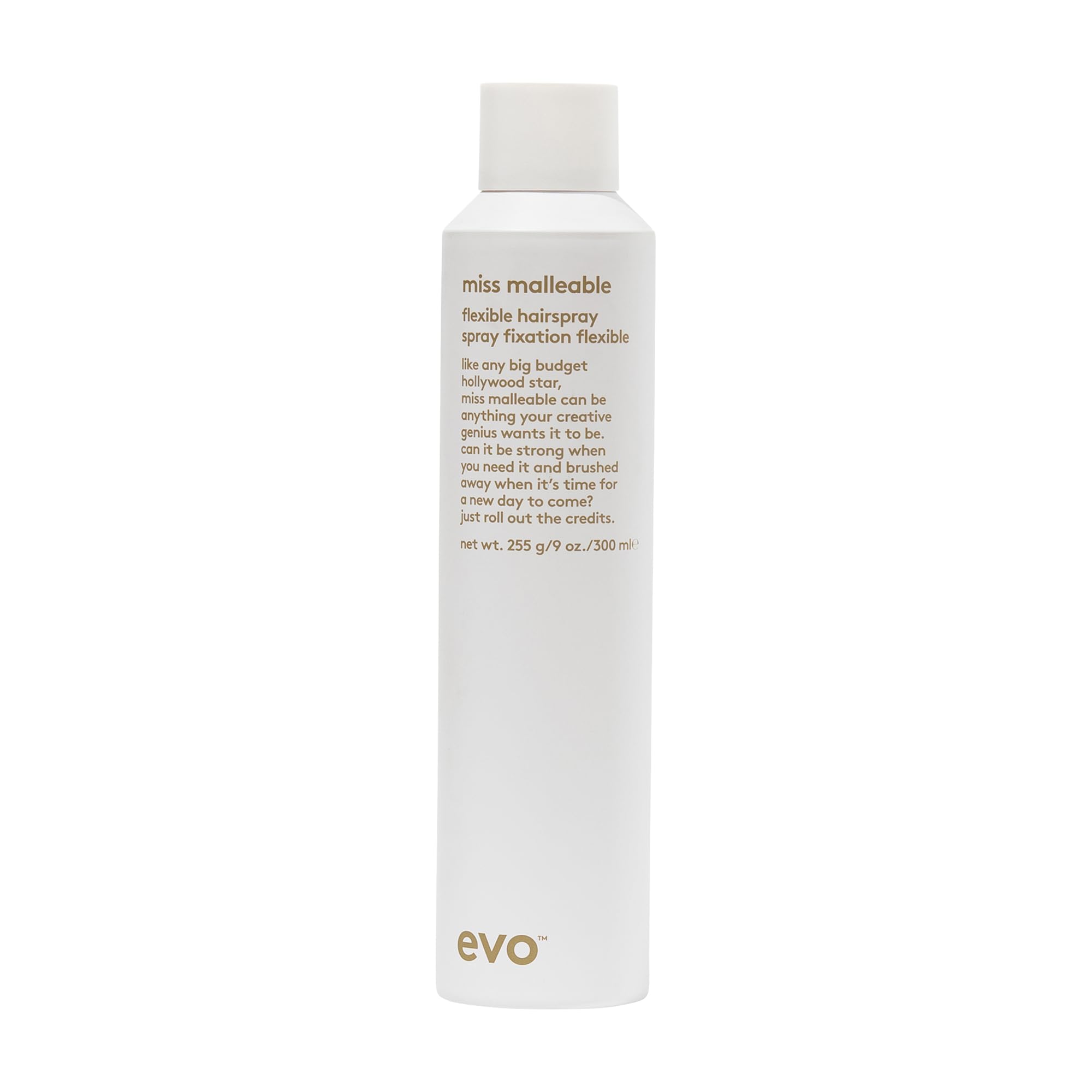 EVO Miss Malleable – bouteille 270 ml offre une tenue flexible et durable.