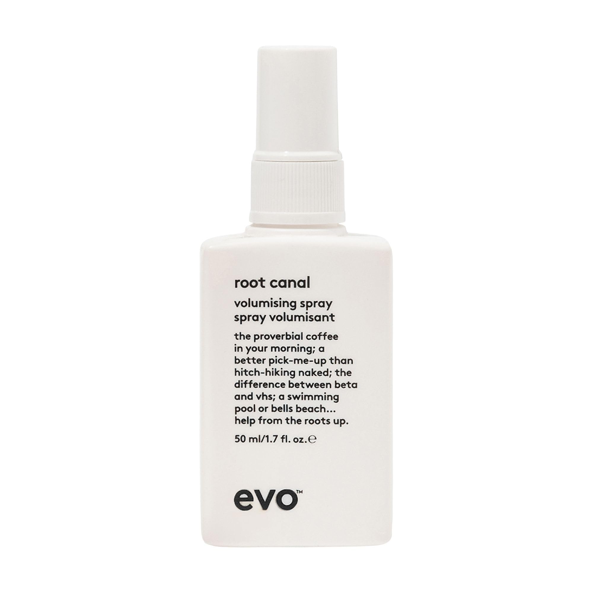 EVO Root Canal: vaporisateur volume bouteille pour corps et texture des cheveux fins.