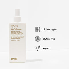 EVO Salty Dog: finition matte sur cheveux coiffés
