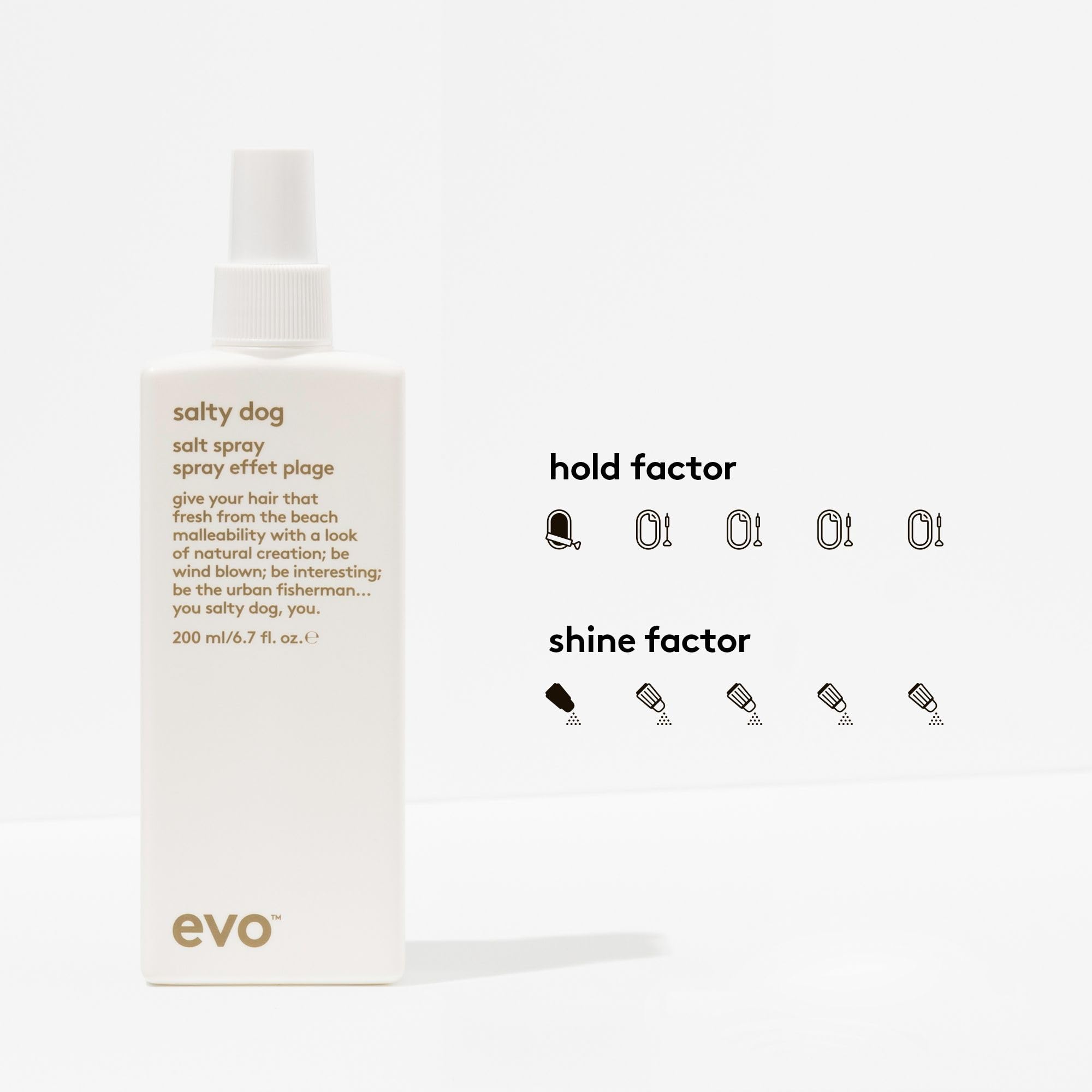 EVO Salty Dog: brume saline donnant texture plage naturelle