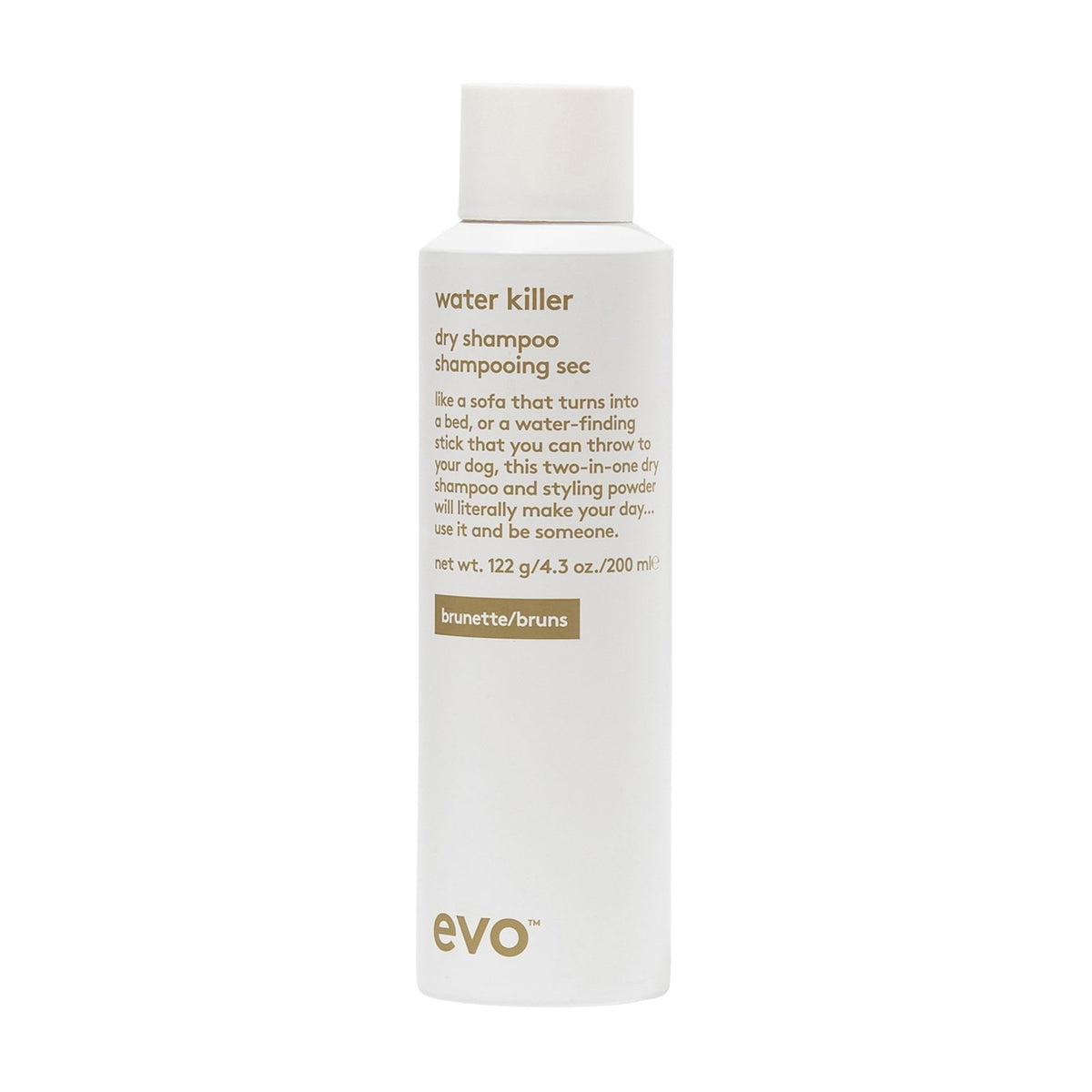 EVO Water Killer shampooing sec brun – rafraîchir rapidement les cheveux