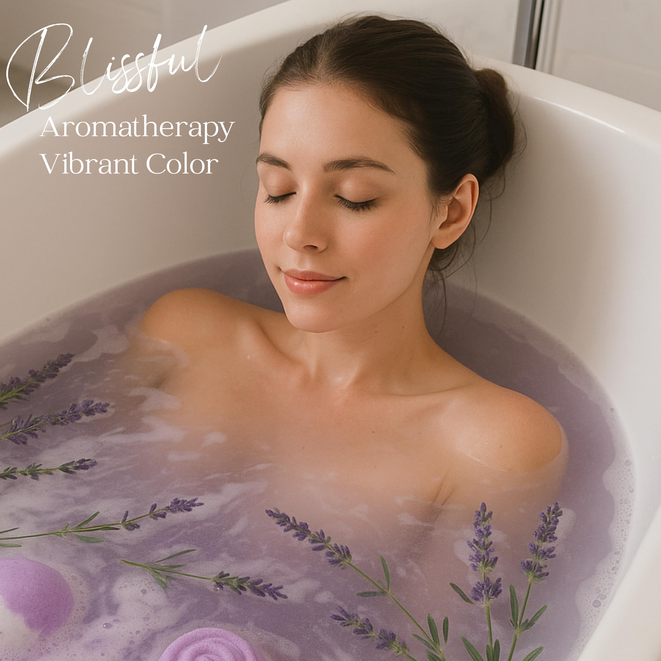 Bombes de bain EvolutionUSA Parfum lavande; ambiance apaisante pour les moments bien-être.