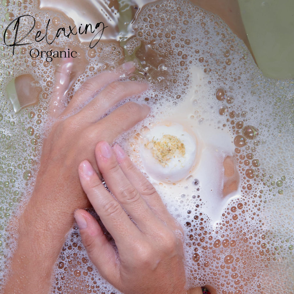 Bombe bain arbre à thé EvolutionUSA Inspire, aromathérapie relaxante et soin doux.